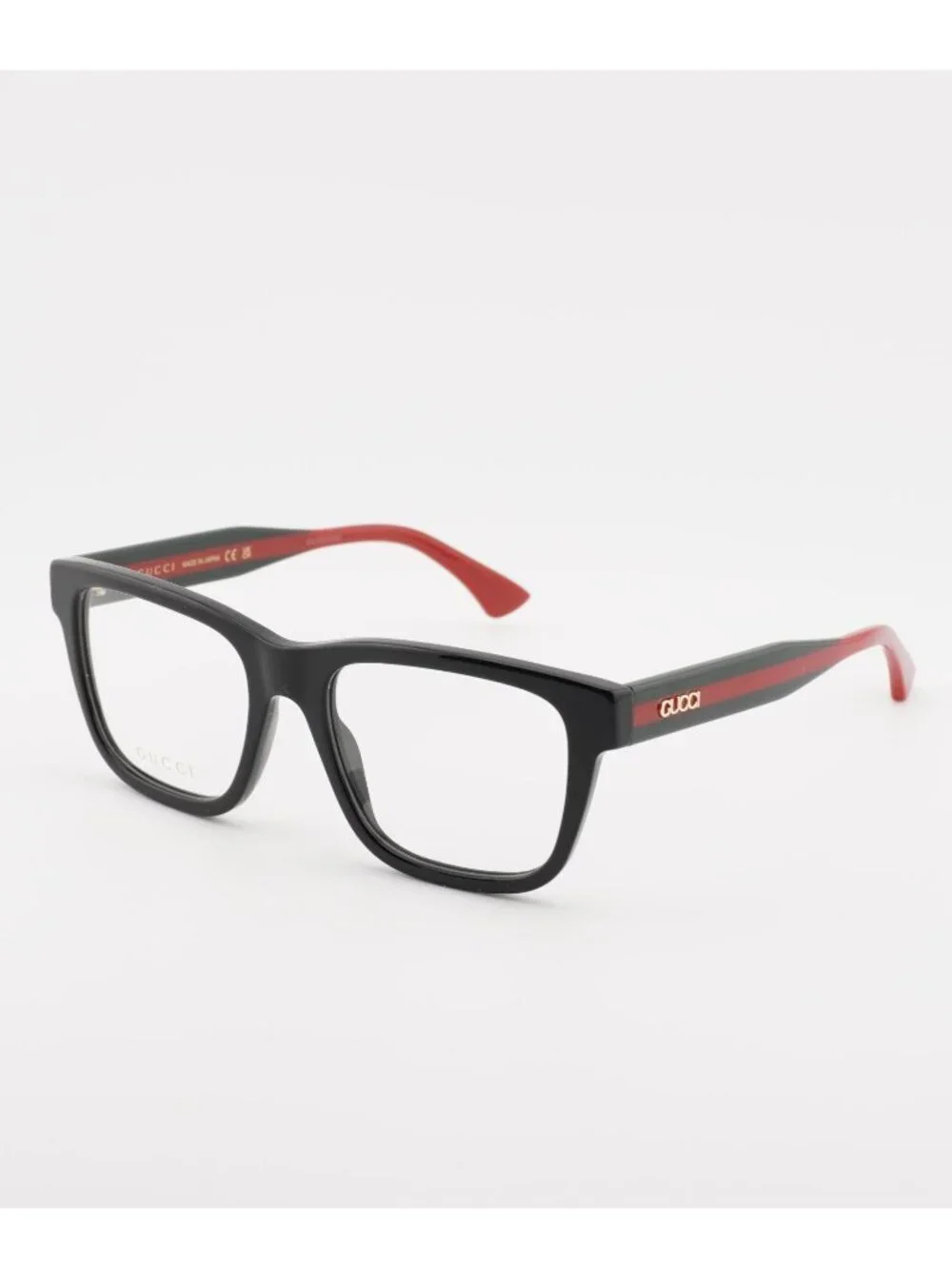 Gucci GG1870O 005 Eyeglasses Black/Red 56mm Square Frame